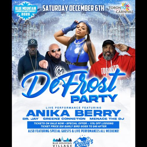 Blue Mountain X Toronto Carnival�s Caribbean Winterfest Defrost Party 